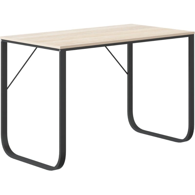 Γραφείο Υπολογιστή VidaXL από Μοριοσανίδα 110x60x73 cm - Μαύρο/Δρυς