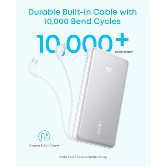 Anker Zolo Power Bank 10000mAh 22.5W με Θύρα USB-A και Θύρα USB-C Power Delivery / Quick Charge - Μαύρο image 4