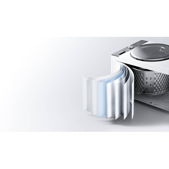 MIDEA MF210W100BA30/W-GR 10 kg 1.400 Στροφές Λευκό Πλυντήριο Ρούχων image 9