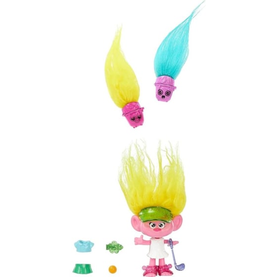 Κούκλα Mattel Trolls 3 Band Together Ευχούληδες Mini Hair Pops - Viva (HNF11) image 2