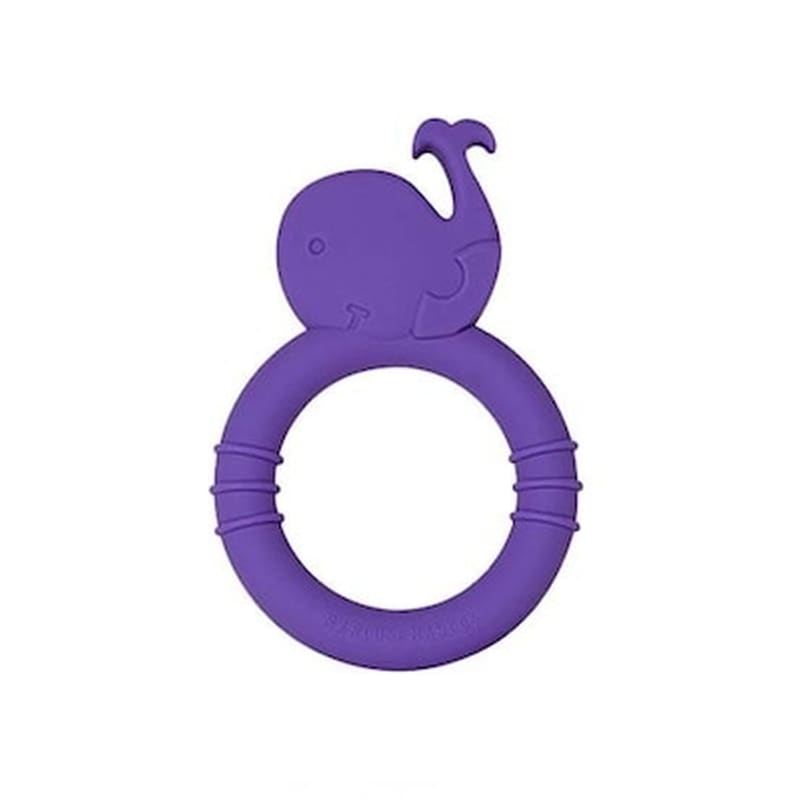 Μασητικά Teether Σιλικόνης Fda Φάλαινα Μωβ Της Marcus Και Μarcus -mbb05