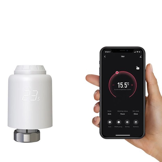 Tellur RVSH1 Έξυπνη θερμοστατική βαλβίδα καλοριφέρ με Wi-Fi image 1