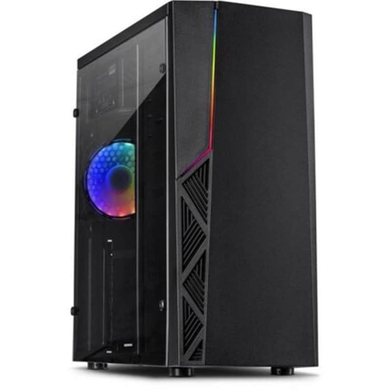 INTER-TECH Κουτί Desktop Inter-tech B-02 RGB Tower - Μαύρο