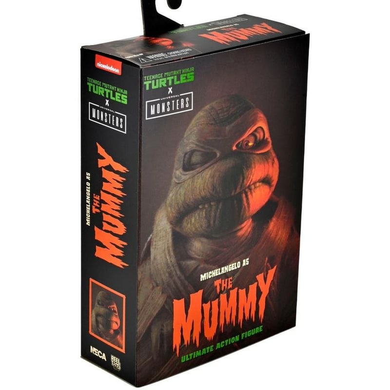 NECA Φιγούρα NECA Universal Monsters X Teenage Mutant Ninja Turtles Michelangelo As Mummy 18 cm