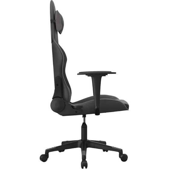 Καρέκλα Gaming VIDAXL 345449 με Ρυθμιζόμενα Μπράτσα από Τεχνητό Δέρμα - Μαύρο image 2