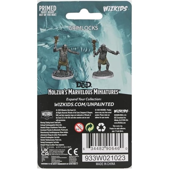 Dnd Nolzur's Mini Grimlocks Dungeons & Dragons WIZKIDS image 1