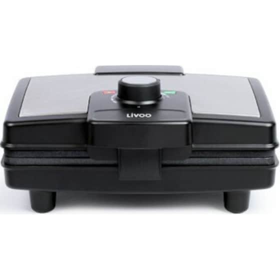 Βαφλιέρα LIVOO DOP217 800 W 2 Θέσεων Μαύρο image 2