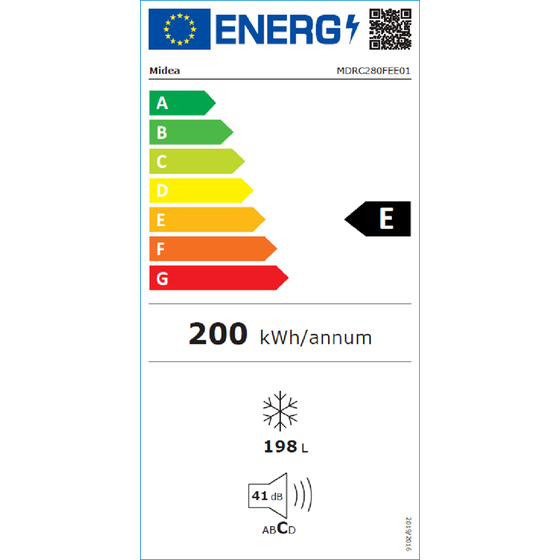 MIDEA MDRC280FEEE01 198 Lt Λευκό Καταψύκτης Μπαούλο image 1