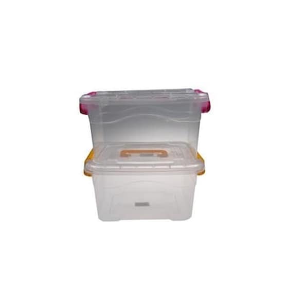 Κουτί Αποθήκευσης Silar από Πλαστικό 5.5 lt Υ13x24x18.5 cm - Διάφανο image 0