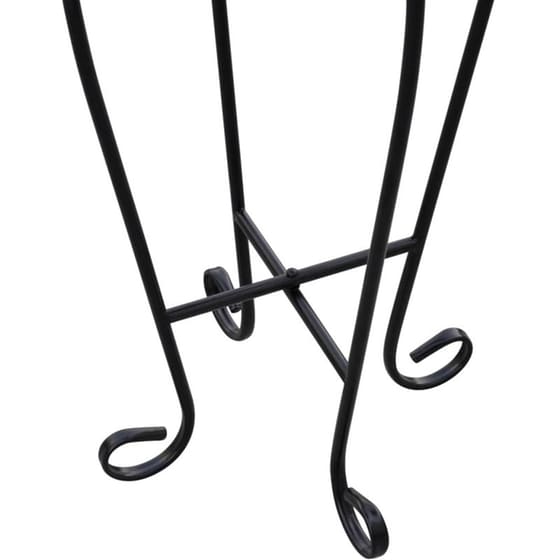 Τραπεζαρία Εξωτερικού Χώρου Βοηθητική VidaXL από Σίδηρο φ30x60 cm - Μπλε/Λευκή image 3