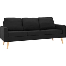 Τριθέσιος Καναπές Vidaxl 184x76cm - Μαύρος