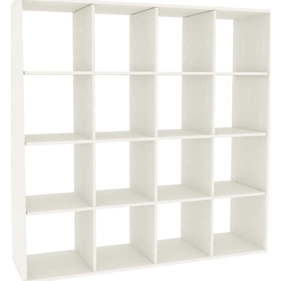 Βιβλιοθήκη Ραφιέρα Επιδαπέδια Kitwood από Μελαμίνη 143x40x144cm - Λευκή image 0