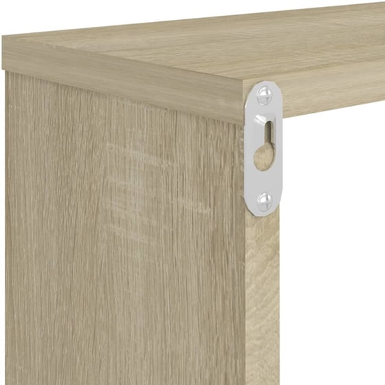 Ράφια Τοίχου VidaXL Κύβοι από Μοριοσανίδα 80x15x26.5cm 2 Τμχ - Μπεζ/Δρυς image 5