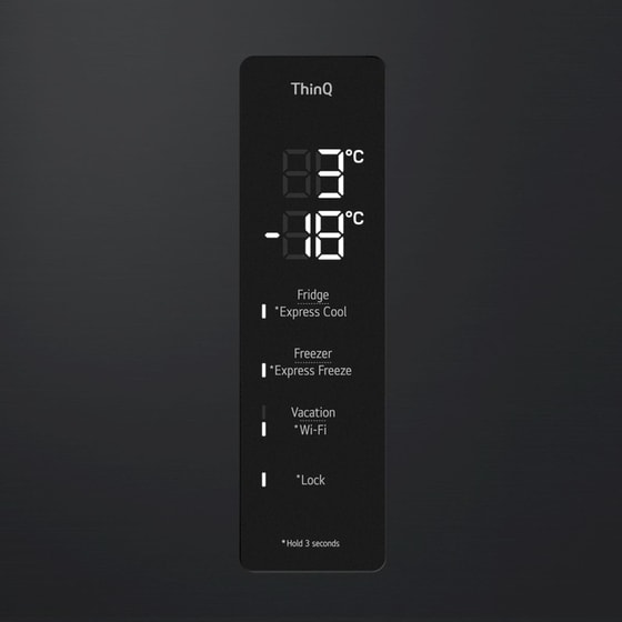 LG GBV5250DEP Total No Frost 387 Lt Ανθρακί Ματ Ψυγειοκαταψύκτης image 3