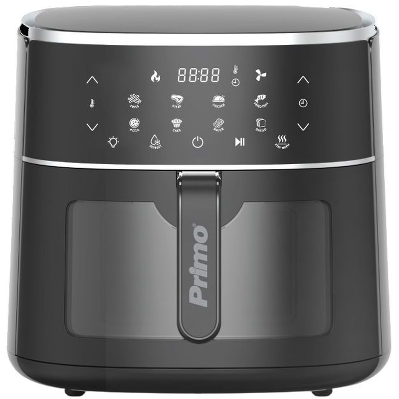PRIMO PRAF-40459 με Αποσπώμενο Κάδο 1800 W 8 L Μαύρο Φριτέζα Αέρος
