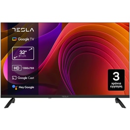 Tesla LED 32" HD Ready Google TV Τηλεόραση 32E655BHS