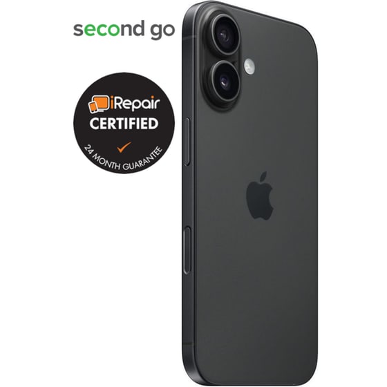 Μεταχειρισμένο Apple iPhone 16 128GB Black second go Certified by iRepair image 3