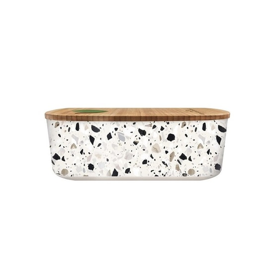 Φαγητοδοχείο Chic Mic Plant Natural Terrazzo Πλαστικό 18x9.5x6cm - Καφέ image 0