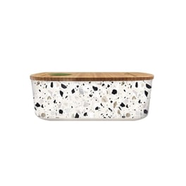 Φαγητοδοχείο Chic Mic Plant Natural Terrazzo Πλαστικό 18x9.5x6cm - Καφέ