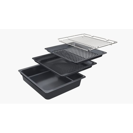 PITSOS PH33M41B4 71 Lt Μαύρο Εντοιχιζόμενος Φούρνος Άνω Πάγκου image 5