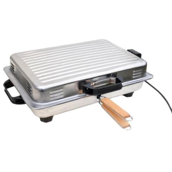Ηλεκτρική Ψησταριά BBQ ROLLER 1200 W Inox image 1
