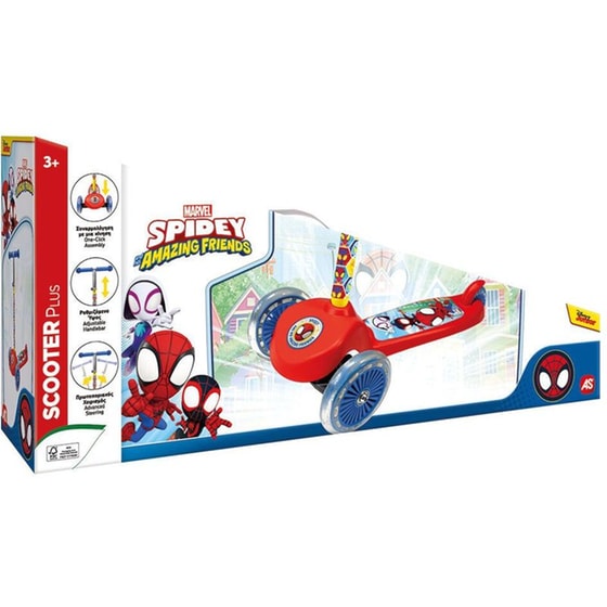 Παιχνιδολαμπάδα Παιδικό Scooter Plus AS Company Marvel Spidey And His Amazing Friends image 6