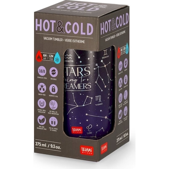 Κούπα Θερμός Legami Stars Hot & Cold 275 ml Μαύρο image 3