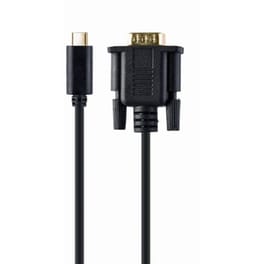 Αντάπτορας Βίντεο Cablexpert USB-C - VGA Male 2m - Μαύρο