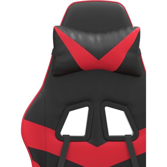 Καρέκλα Gaming VIDAXL 3143855 με Υποπόδιο από Τεχνητό Δέρμα - Μαύρο image 7