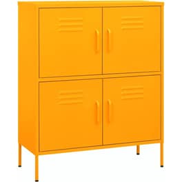 Ντουλάπι Γραφείου VidaXL από Ατσάλι 80x35x101.5 cm - Κίτρινο