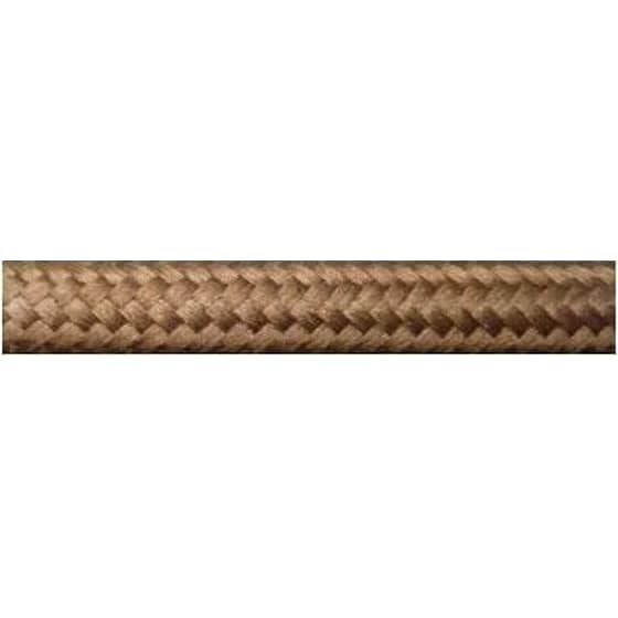Καλώδιο Ρεύματος Eurolamp 147-13305 Υφασμάτινο Κορδόνι 2x0.75mm² 10m - Καφέ image 0