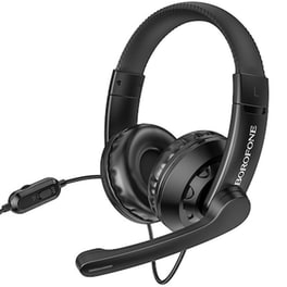 Borofone BO102 Amusement Gaming Ενσύρματα Ακουστικά 3.5mm/USB - Μαύρα