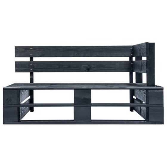 Καναπές Κήπου Γωνιακός VidaXL από Εμποτισμένο Ξύλο Πεύκου 110x65x55 cm - Μπεζ image 3