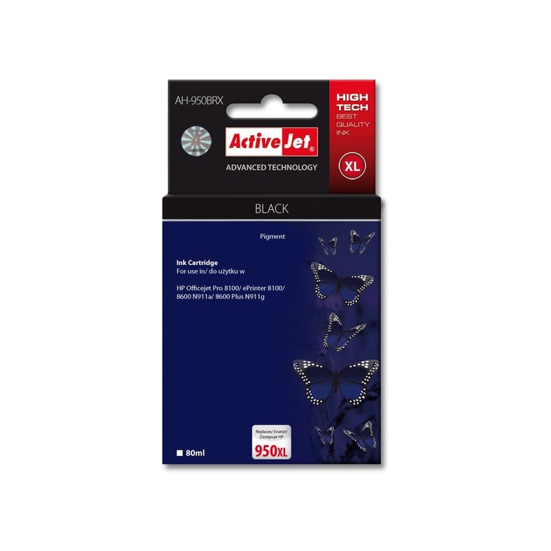 ACTIVEJET Συμβατό Canon 950 Μαύρο Μελάνι Εκτυπωτή AH-950BRX