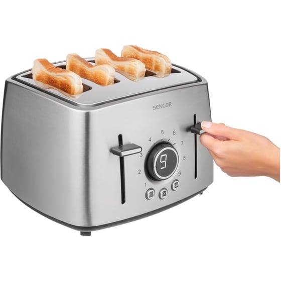 SENCOR STS 5070SS 4 Θέσεων 1600W Inox Φρυγανιέρα image 3