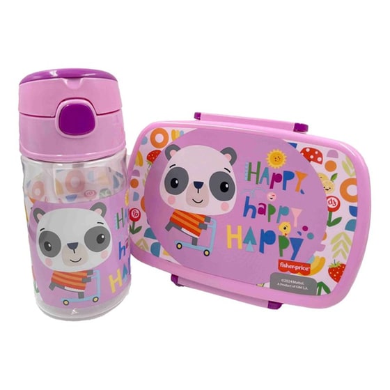 Παγούρι Gim Fisher Price Panda Tritan 350 ml Ροζ image 4