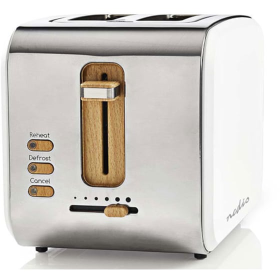 Φρυγανιέρα NEDIS KABT510EWT 900 W 2 Θέσεων Λευκό image 1
