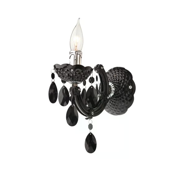 Απλίκα Τοίχου Aca Pegasus Sf63991b Μεταλλική 18x22x18 cm - Ασημί/Μαύρη image 0