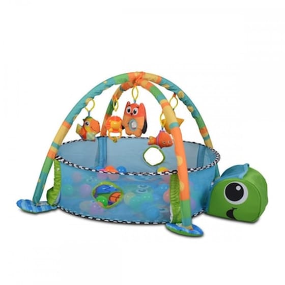 Γυμναστηριο Χαλακι Πισινα Με Διχτυ 3in1 Cangaroo Playmat Sea Turtle image 2