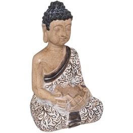 Διακοσμητική Φιγούρα Spitishop Βούδας Polyresin 12.5x22.5cm - Μπεζ/Καφέ