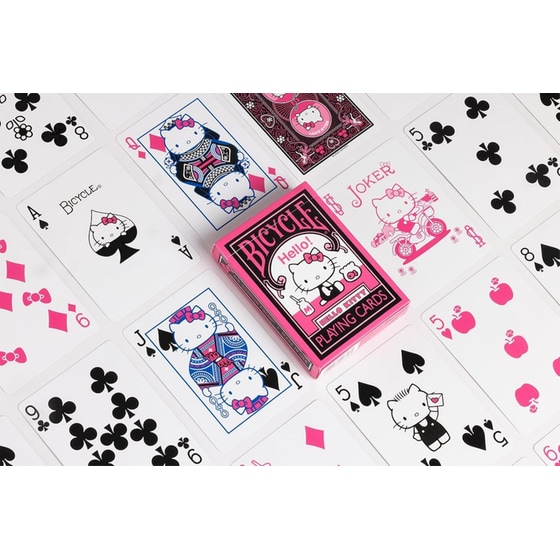 Τράπουλα Bicycle - Hello Kitty Black & Pink image 4