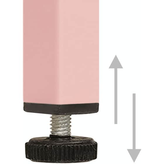 Συρταριέρα Γραφείου VidaXL από Ατσάλι 80x35x101.5 cm- Ροζ image 5