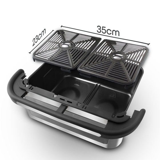 ROHNSON R-2882 με Αποσπώμενο Κάδο 2200 W 12 L Μαύρο Φριτέζα Αέρος image 6