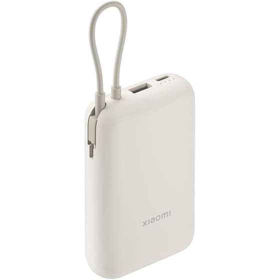 Powerbank Xiaomi με Ενσωματωμένο Καλώδιο 10.000mAh 22.5W - Tan image 1