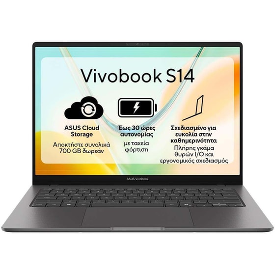 Asus Vivobook S14 S5408QA-TM283W WUXGA IPS (Snapdragon X  X1-26-101/8GB/256GB SSD/Qualcomm Adreno/Win11Home) Laptop image 2