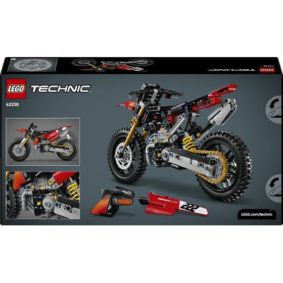LEGO® Technic™ Ducati Desmo450 MX Factory Motorcycle (42238) image 8