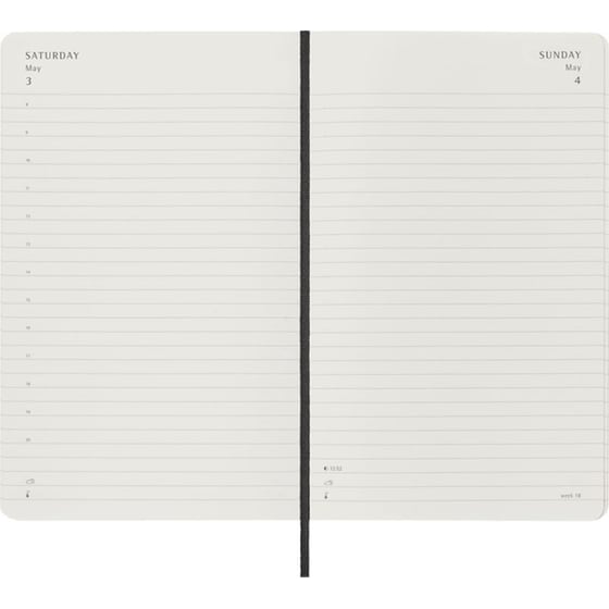 Ημερολόγιο Ημερήσιο Moleskine 2025 12M Large Black Soft image 3