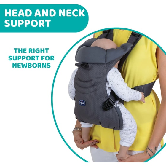 Chicco Μάρσιπος Easy Fit Moon Grey για Παιδί έως 9 kg image 4