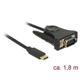 Καλώδιο DeLock USB-C Male σε RS232 9-pin Male - 1.8m