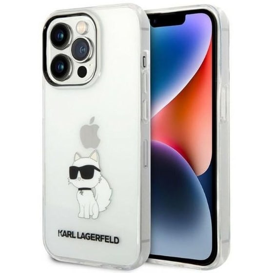 Θήκη Apple iPhone 14 Pro Max - Karl Lagerfeld Ikonik Back Cover Choupette TPU / PC - Clear image 0